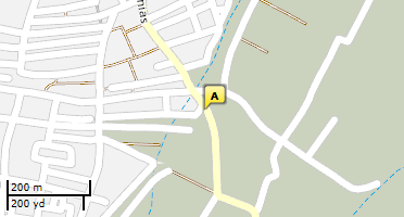 Location of business on map