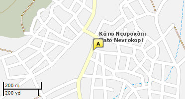 Location of business on map