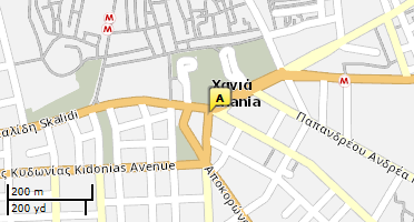 Χάρτης και σημείο της επιχείρησης
