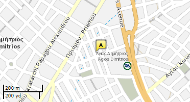 Location of business on map