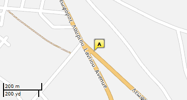 Location of business on map