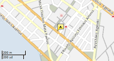 Location of business on map