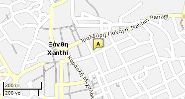 Location of business on map