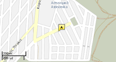 Location of business on map