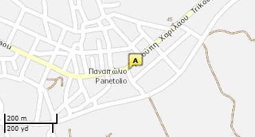 Location of business on map