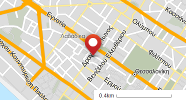 Location of business on map