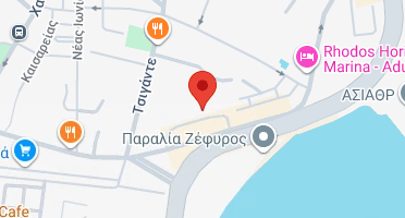 Location of business on map