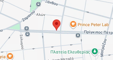 Location of business on map