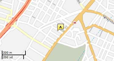 Location of business on map