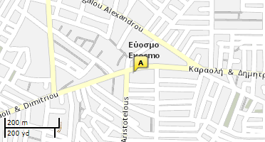 Location of business on map