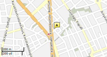 Location of business on map