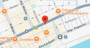 Location of business on map
