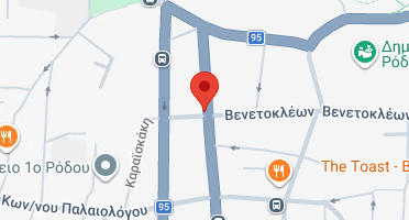 Location of business on map