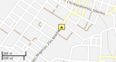 Location of business on map
