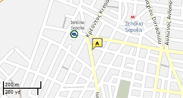 Location of business on map
