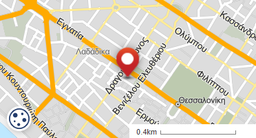 Location of business on map