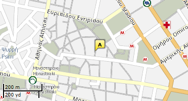 Location of business on map