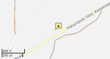 Location of business on map
