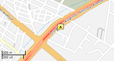 Location of business on map