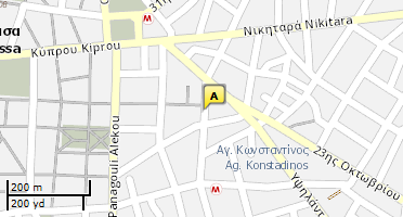 Location of business on map