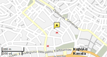 Location of business on map