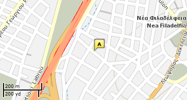 Location of business on map
