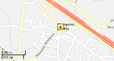 Location of business on map