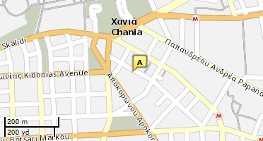 Location of business on map