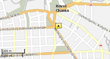 Location of business on map