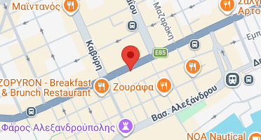 Location of business on map