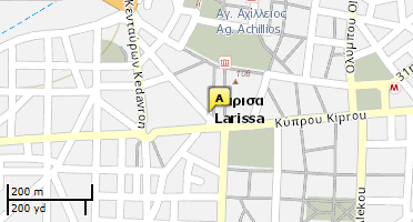 Location of business on map