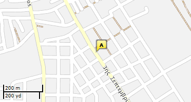 Location of business on map