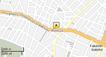 Location of business on map