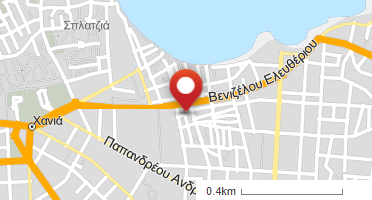 Location of business on map