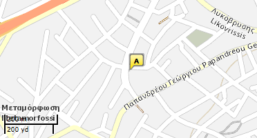 Location of business on map