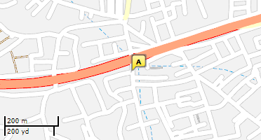 Location of business on map