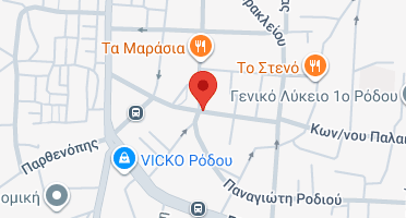 Location of business on map