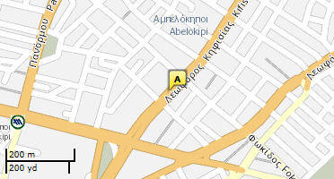 Location of business on map