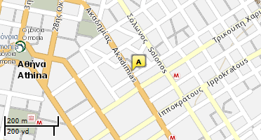 Location of business on map