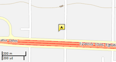 Location of business on map