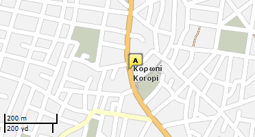 Location of business on map