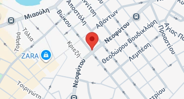 Location of business on map
