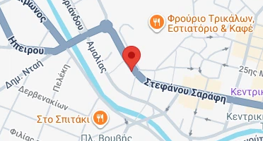 Location of business on map
