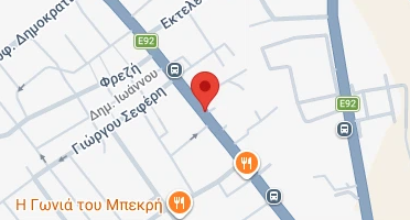 Location of business on map