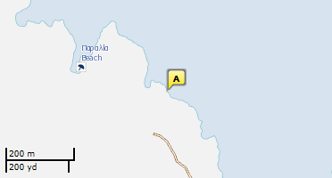 Location of business on map