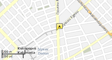 Location of business on map