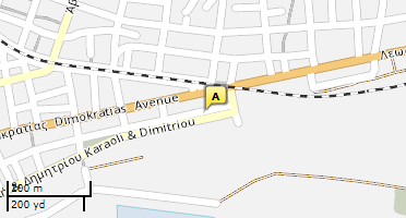 Location of business on map