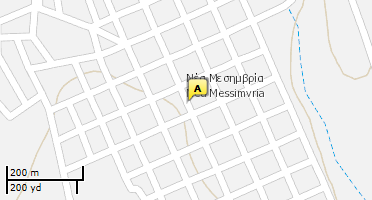 Location of business on map