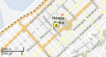 Location of business on map