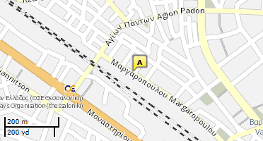 Location of business on map
